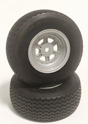 DE RACING - Outlaw Sprint Front Tires Premounted on Gambler Wheels - (1pr)