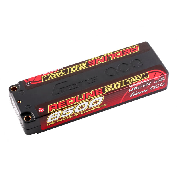 Gens Ace Redline 2.0 Series 140C, 6500mAh 2s LiPo Battery