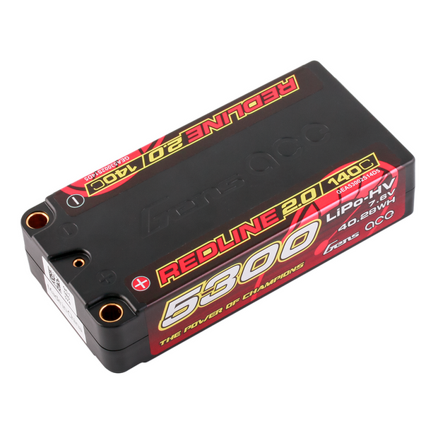 Gens Ace Redline 2.0 Series 140C, 5300mAh 2s LiPo Battery