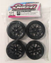 SWEEP D36 D-GT Treaded & Belted Tire 12 Spoke Wheel / Pre-glued Set (Choose Color)
