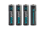 Pale Blue Lithium Ion Rechargeable Batteries - AA (4pk)