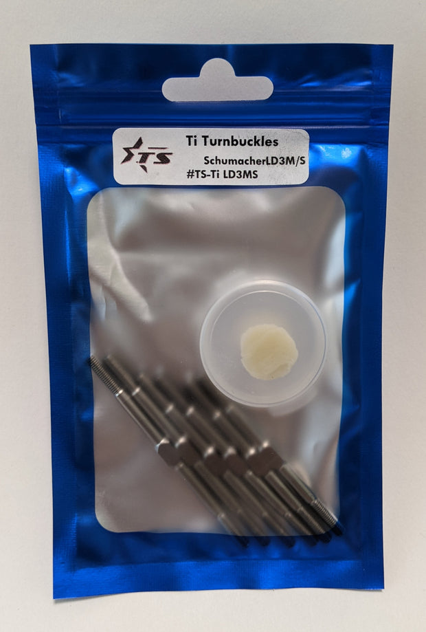 Track Star Titanium Turnbuckle Set (6) - Schumacher LD3M/S