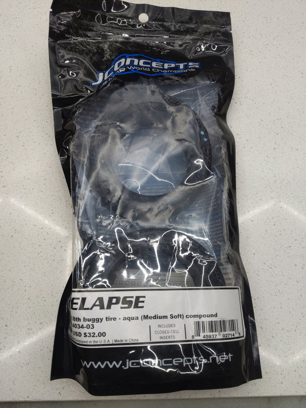 GARAGE SALE - JCon Relapse 1/8 Buggy Tires - Aqua (1pr)