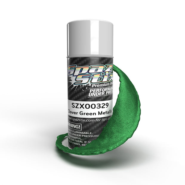 Spaz Stix Clover Green Metallic Aerosol Paint, 3.5oz Can