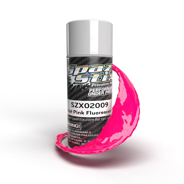 Spaz Stix Hot Pink Fluorescent Aerosol Paint, 3.5oz Can