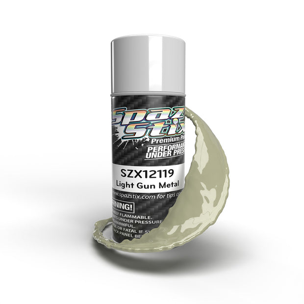 Spaz Stix Light Gunmetal Aerosol Paint, 3.5oz Can
