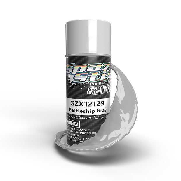 Spaz Stix Battleship Gray Aerosol Paint, 3.5oz Can