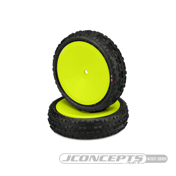JConcepts 3137-201011 Swagger 2wd Front Tire - Premount - Pink